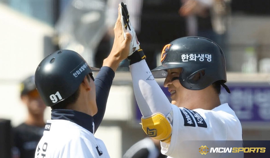 외국인선수의힘, 한화이글스단독선두질주!
